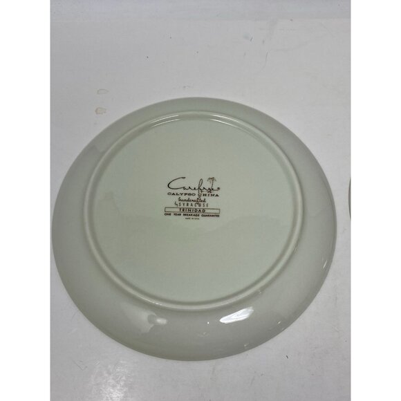 Vintage Syracuse China Carefree Calypso Trinidad Set Of 2 Dessert Salad Plates - Picture 3 of 7